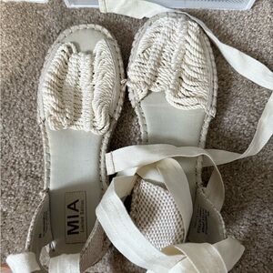 MIA Women's Ivory Espadrille Flats